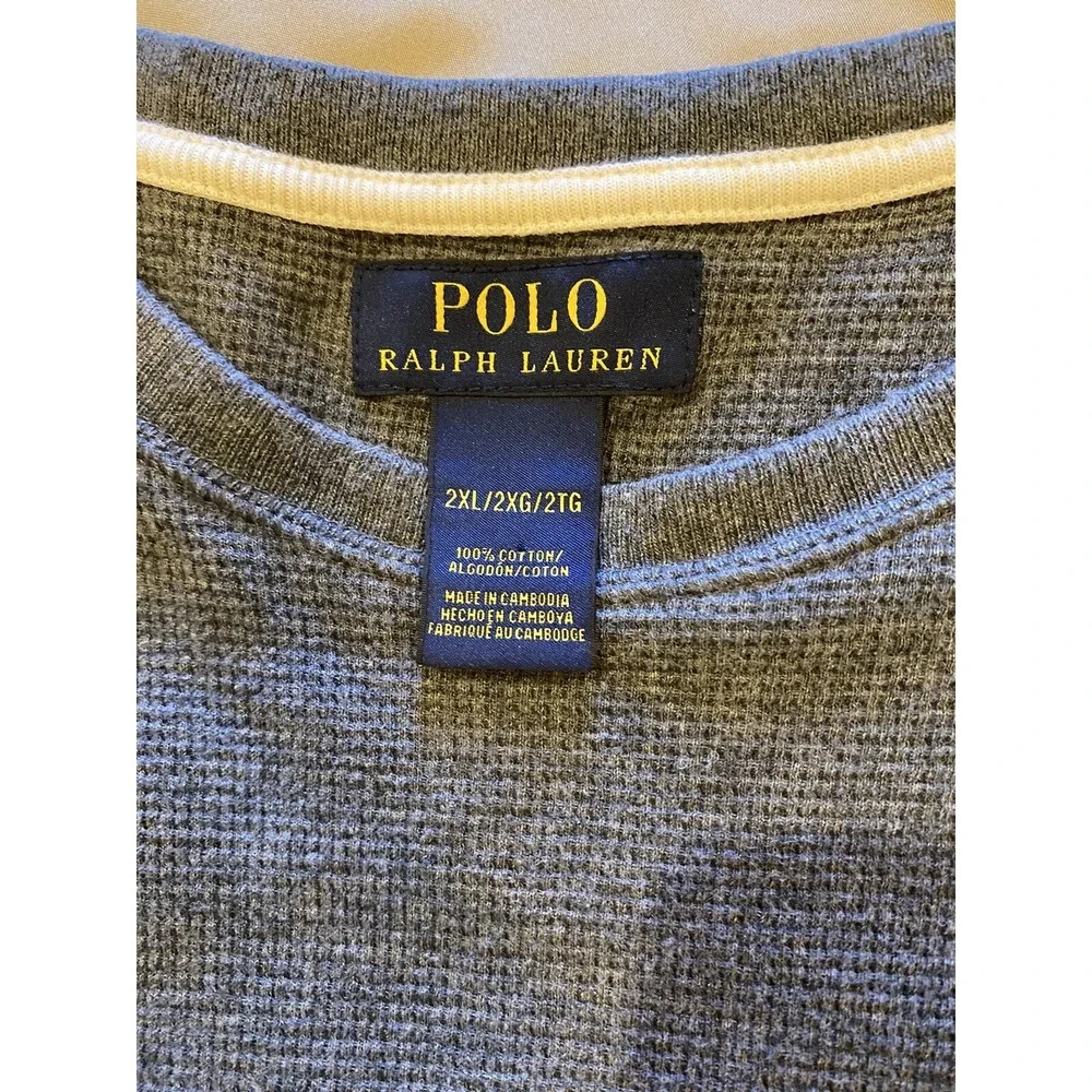 Polo‎ Ralph Lauren Casual Short Sleeve Pullover  Adult Mens Size 2XL Gray
